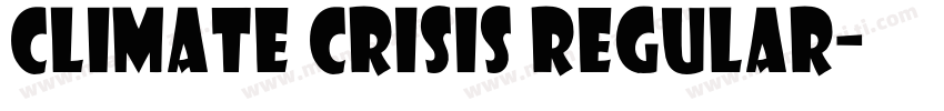Climate Crisis Regular字体转换